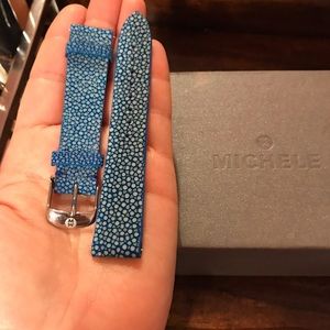 Michele 18mm Galuchat watch band. NWOT